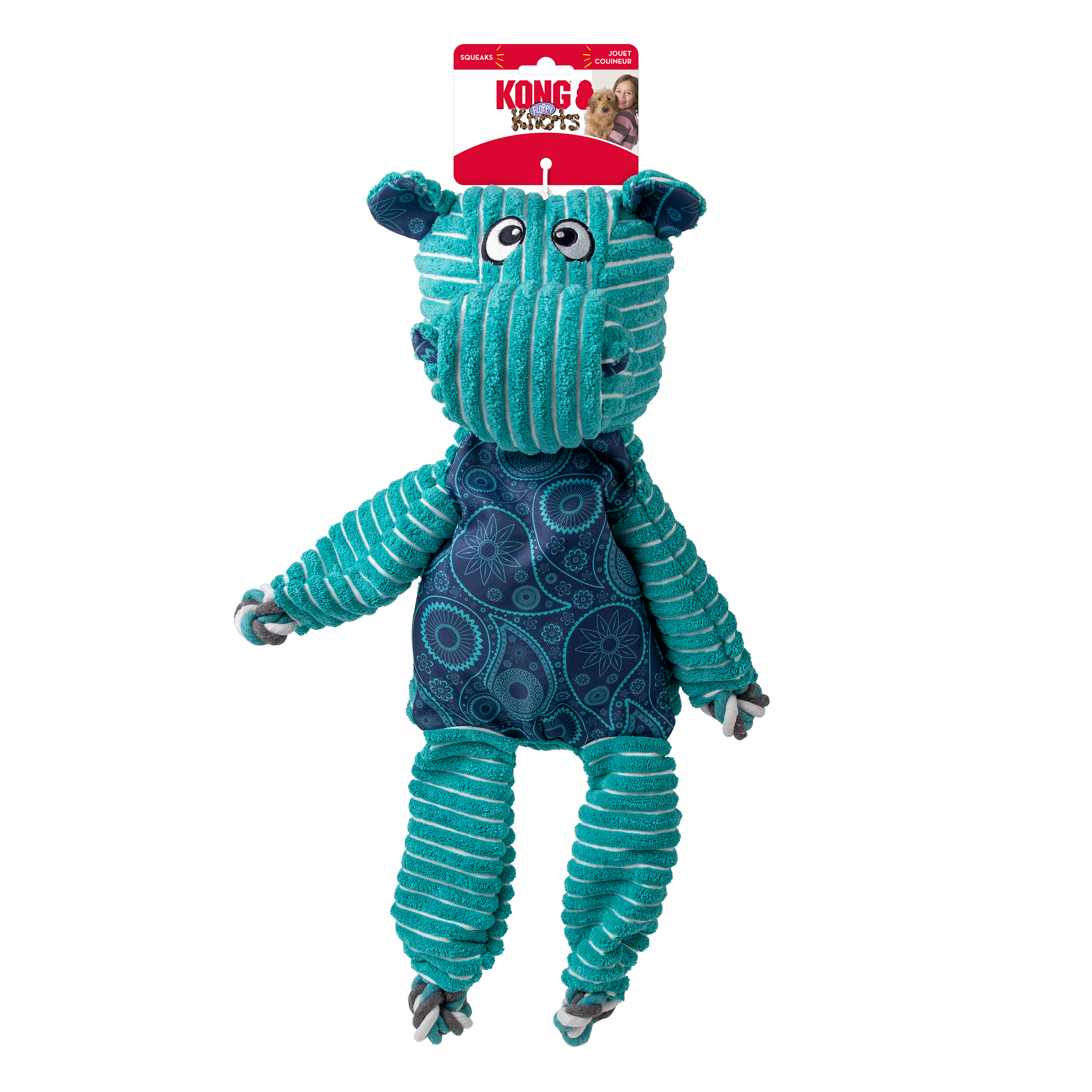 KONG Floppy Knots Hippo Jumbo XL x 1